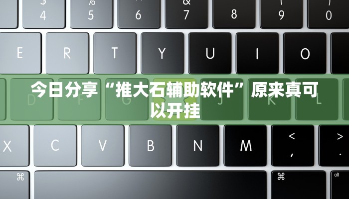 今日分享“推大石辅助软件”原来真可以开挂