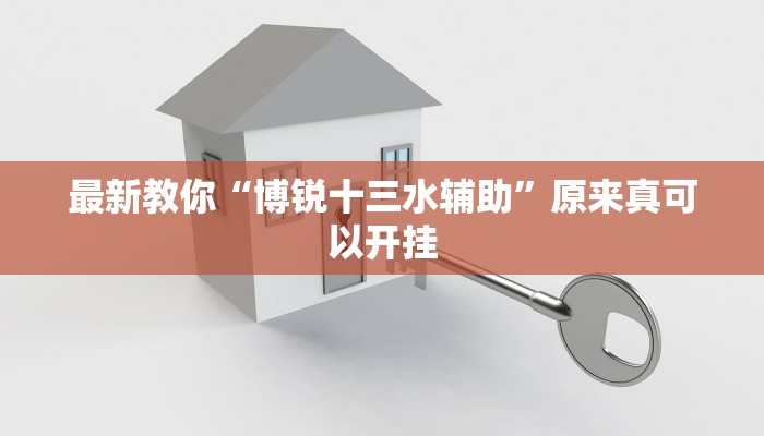 最新教你“博锐十三水辅助”原来真可以开挂